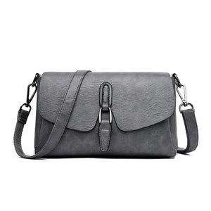 Retro-style PU leather crossbody shoulder bag with flap cover – Veloria Crossbody by Jewellar