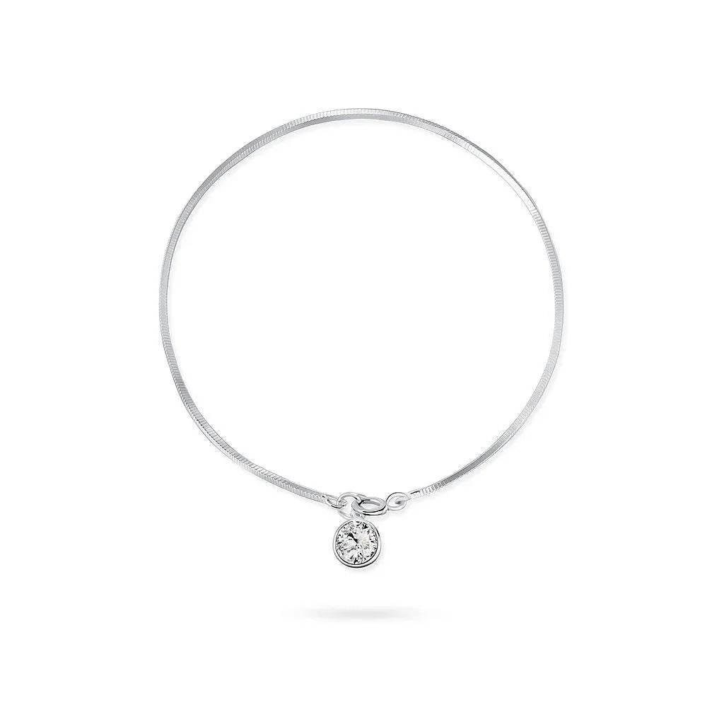 Vera Chain – 925 Silver Blade Snake Bone Bracelet - Jewellar