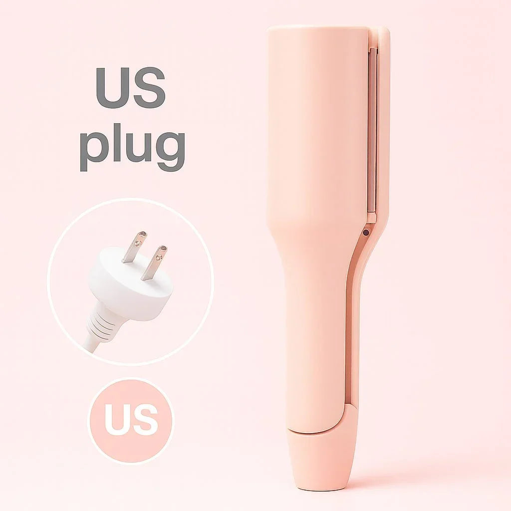 VogueCurl Pro Deep Wave Hair Curler – 32mm Barrel, 4 Heat Settings, Negative Ion Technology