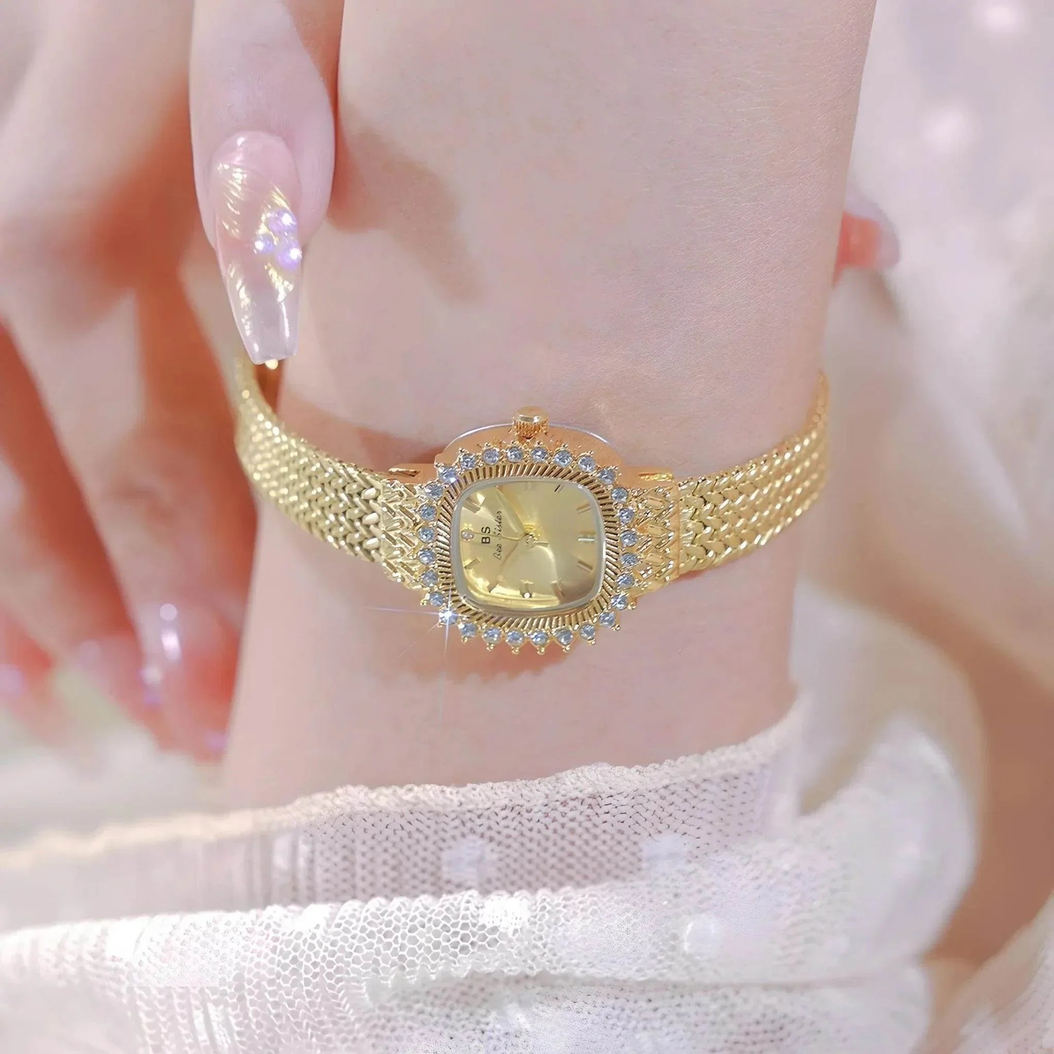 Wheat Mini – Retro Square Quartz Watch - Jewellar