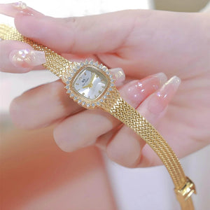 Wheat Mini – Retro Square Quartz Watch - Jewellar