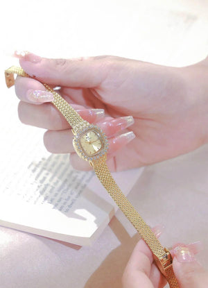 Wheat Mini – Retro Square Quartz Watch - Jewellar