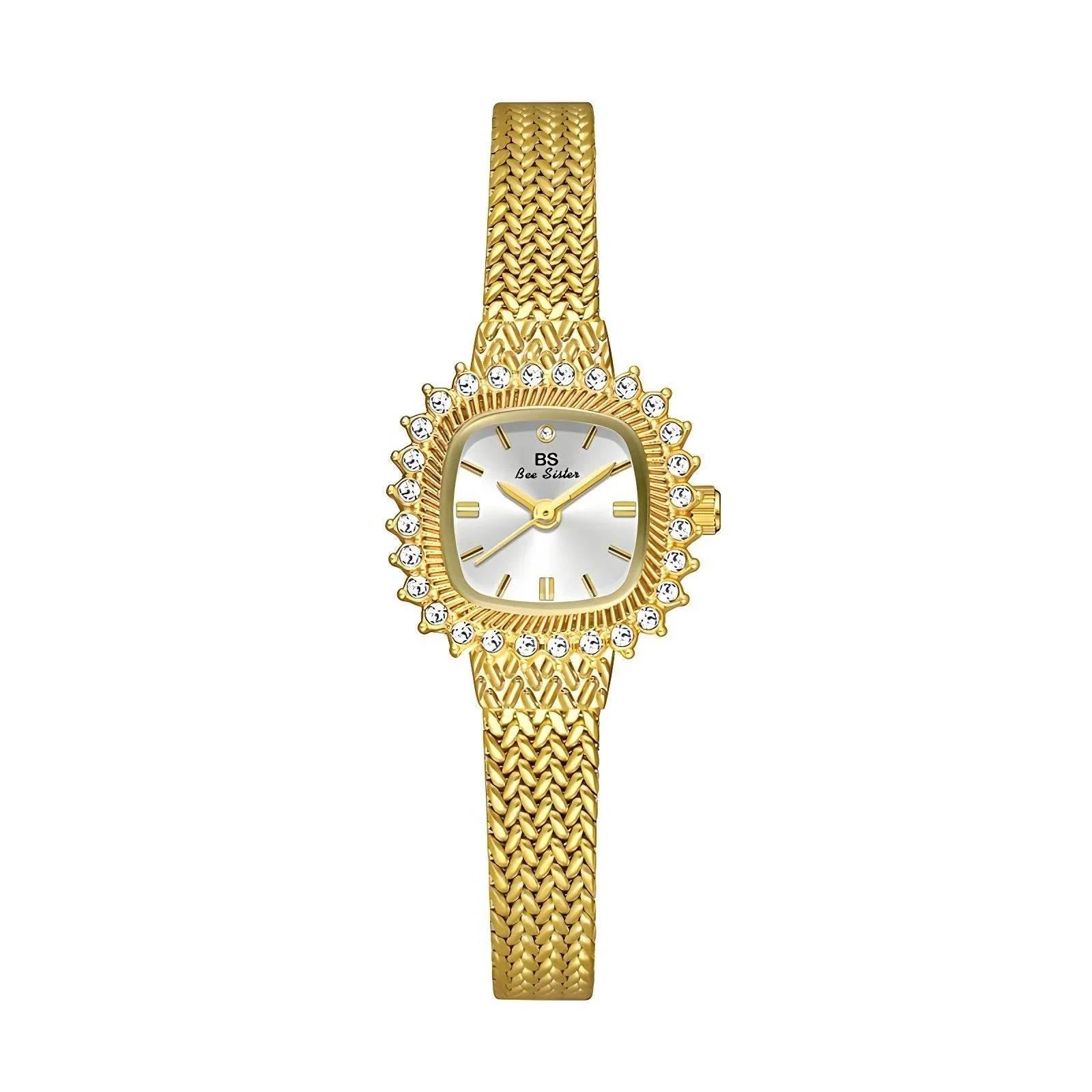 Wheat Mini – Retro Square Quartz Watch - Jewellar