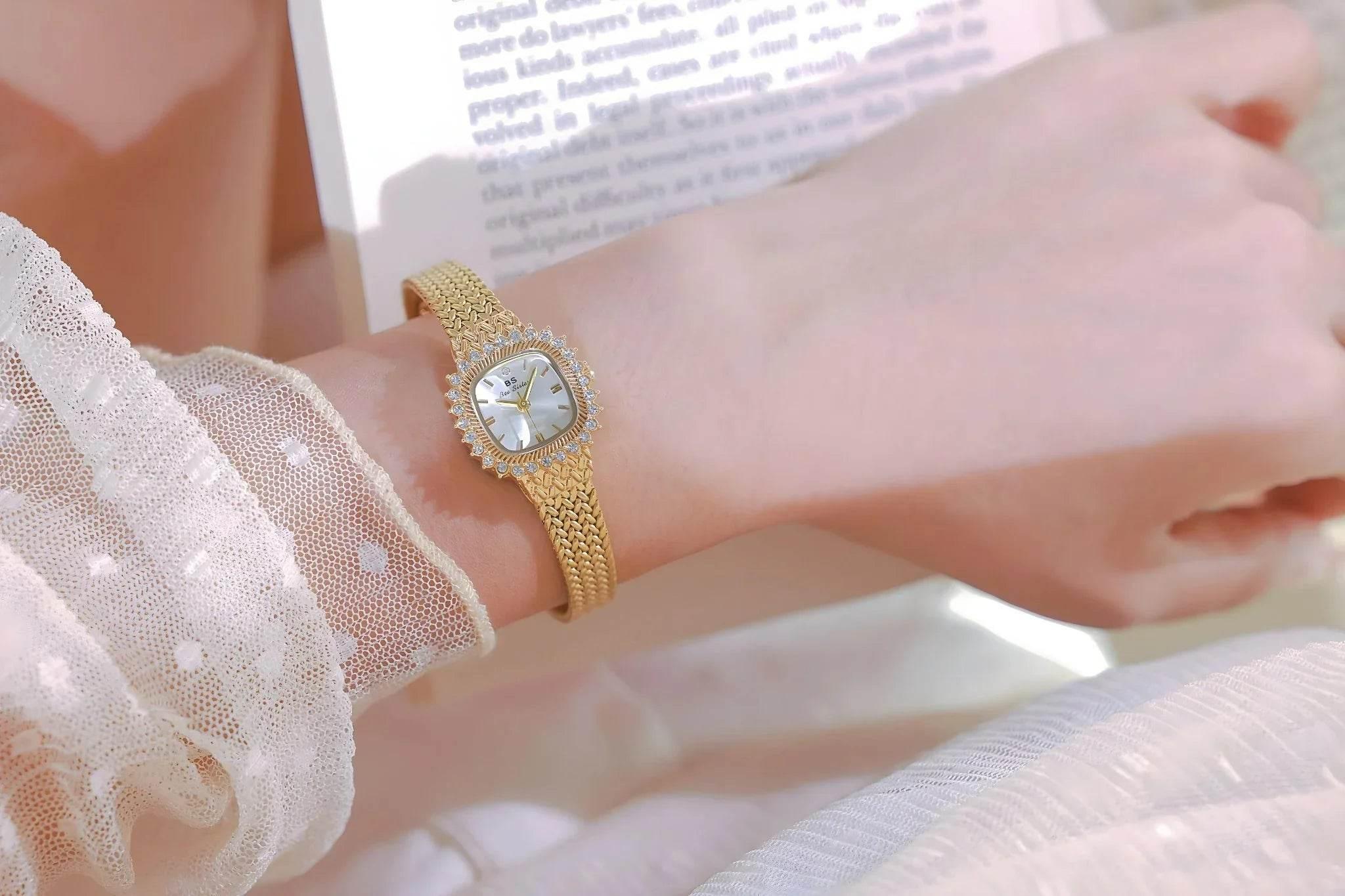Wheat Mini – Retro Square Quartz Watch - Jewellar