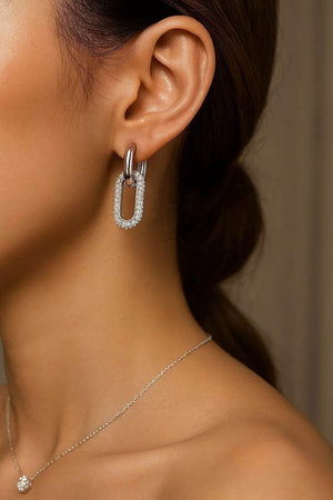 Nova Arc – Gold Plated Geometric Earrings - Jewellar