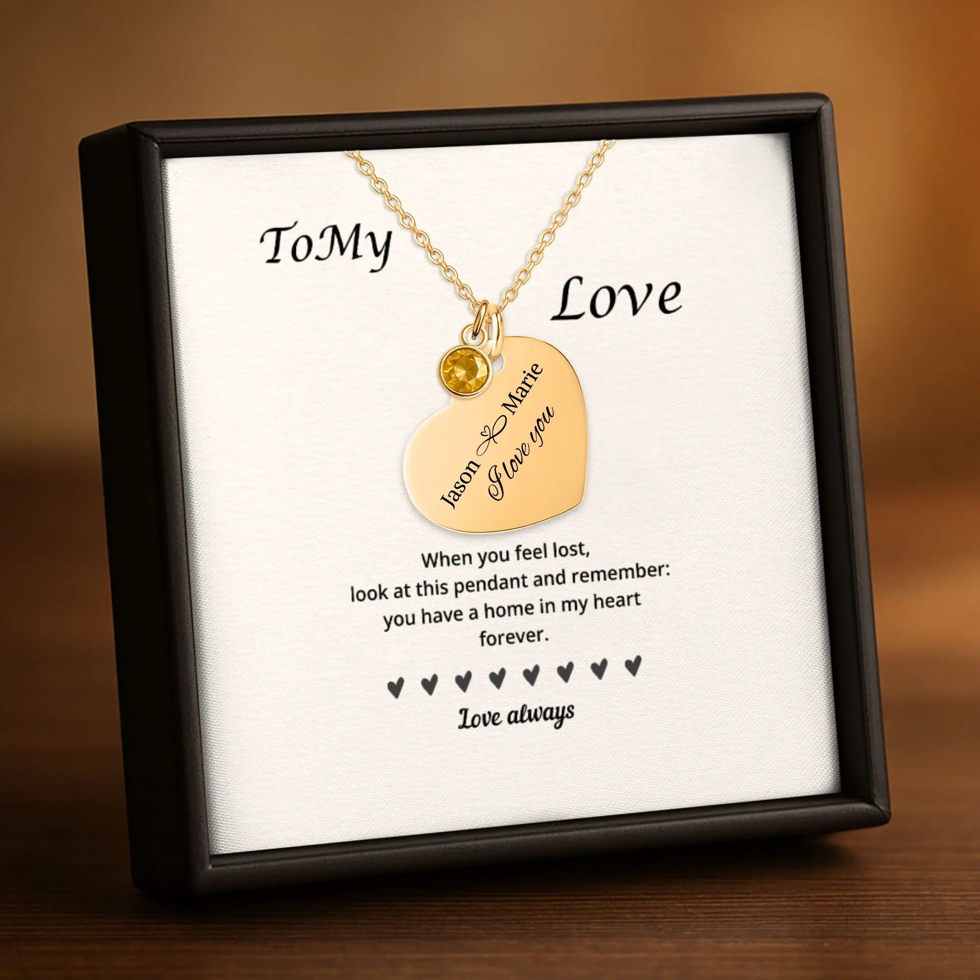 Heart Necklace with Birthstone - A Personalized Touch - Jewellar