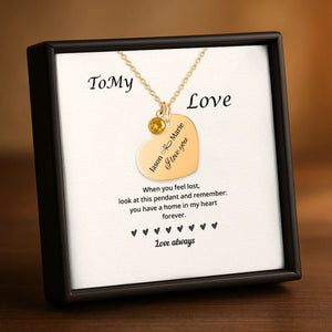 Heart Necklace with Birthstone - A Personalized Touch - Jewellar