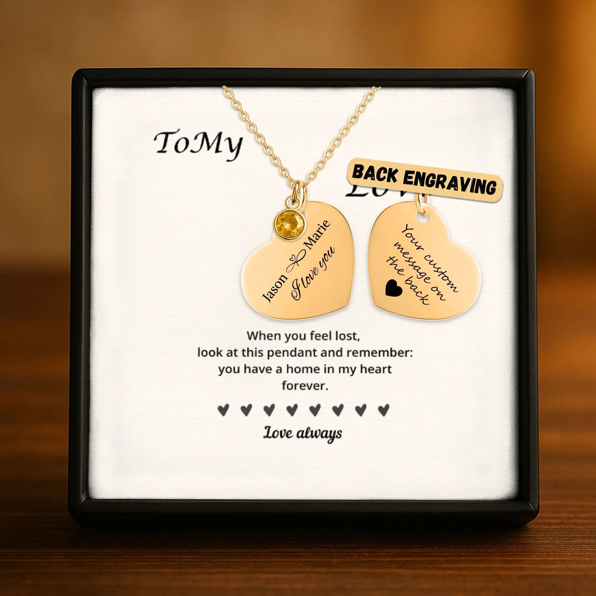 Heart Necklace with Birthstone - A Personalized Touch - Jewellar