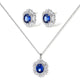 Royal Sapphire Halo Set | Jewellar
