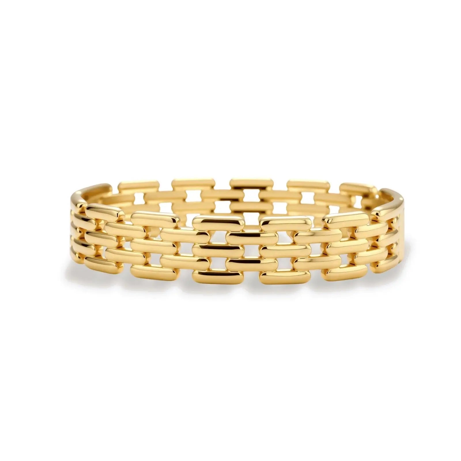 Grid Link Bracelet - 18K Gold Plated
