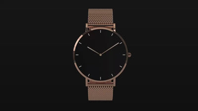 Liora T8 smart watch with rose gold case and AMOLED display